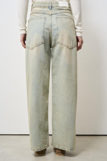 Jeans donna sabbiato a palazzo - 6
