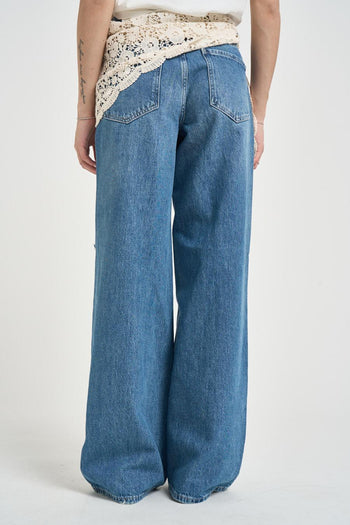 Jeans donna con strappi in denim - 3