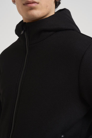 Giubbotto uomo in maglia nero - 3