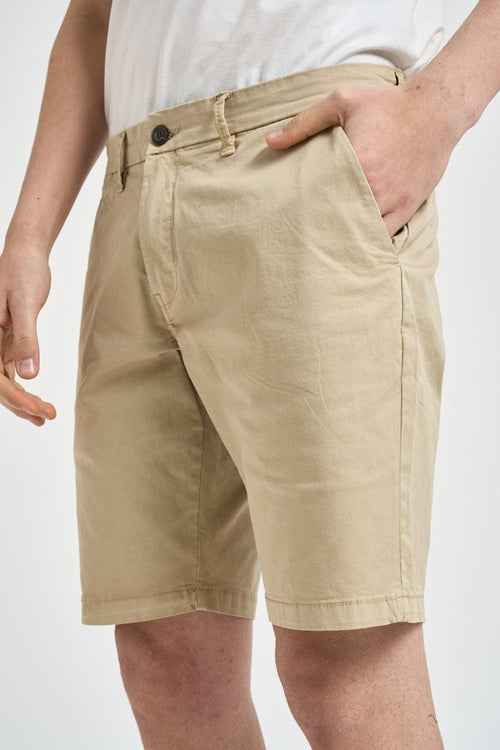 Bermuda uomo in cotone beige - 2