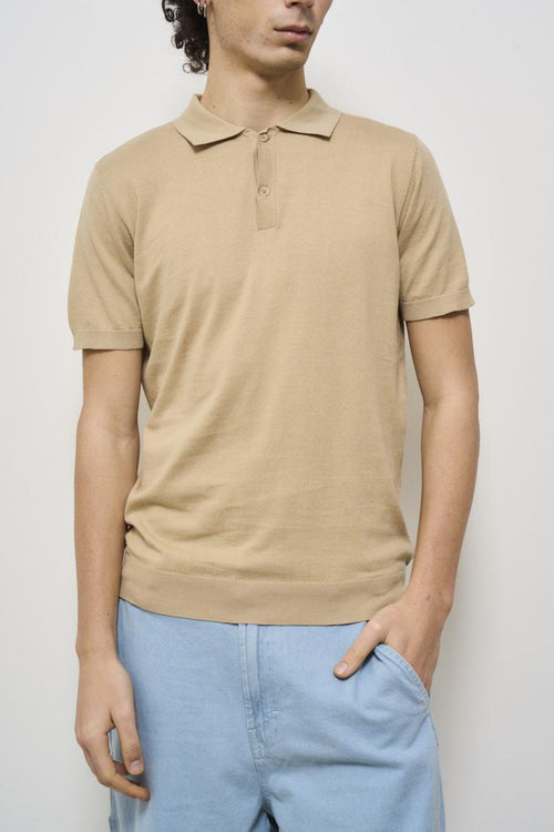 Beige men's polo - 2