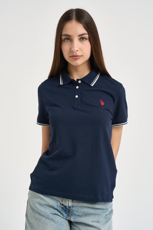 Polo donna blu