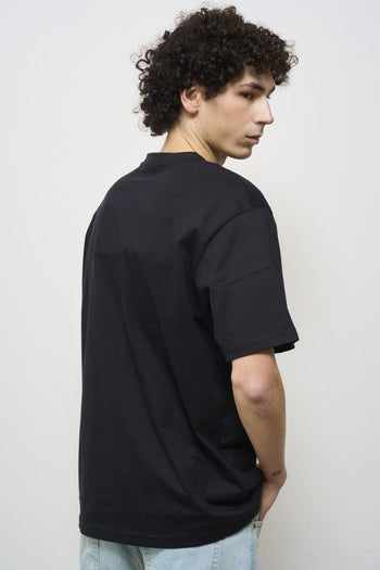 T-shirt uomo girocollo nera - 4