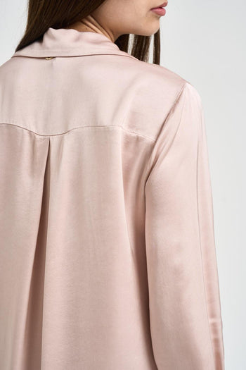 Camicia donna satinata cipria - 4