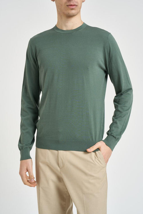 Maglia uomo girocollo verde - 1
