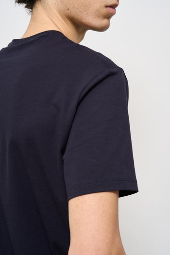 T-shirt uomo girocollo blu - 6