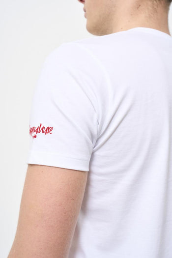 Men's white crew neck t-shirt - 5