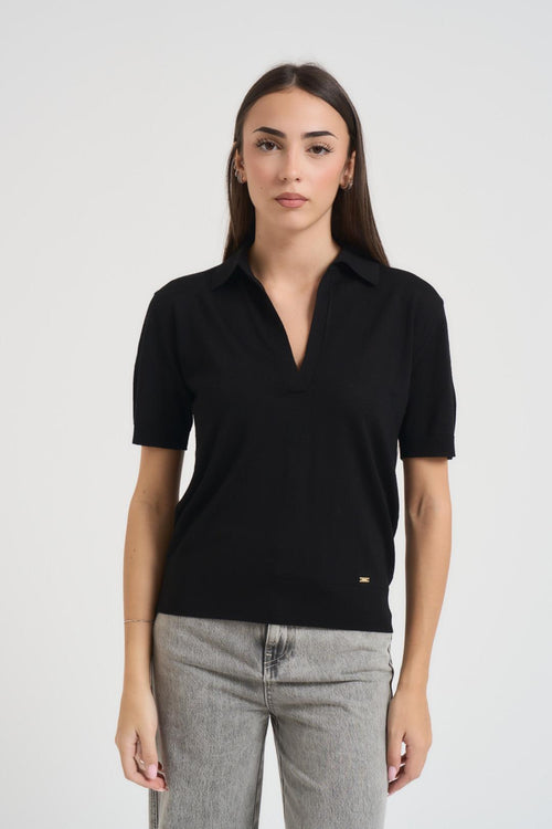Polo donna nera
