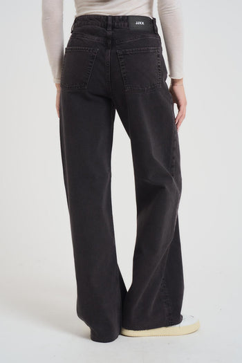 Jeans donna nero a palazzo - 4