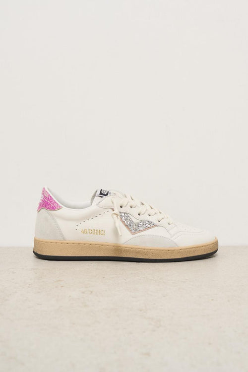 White and pink women's sneakers