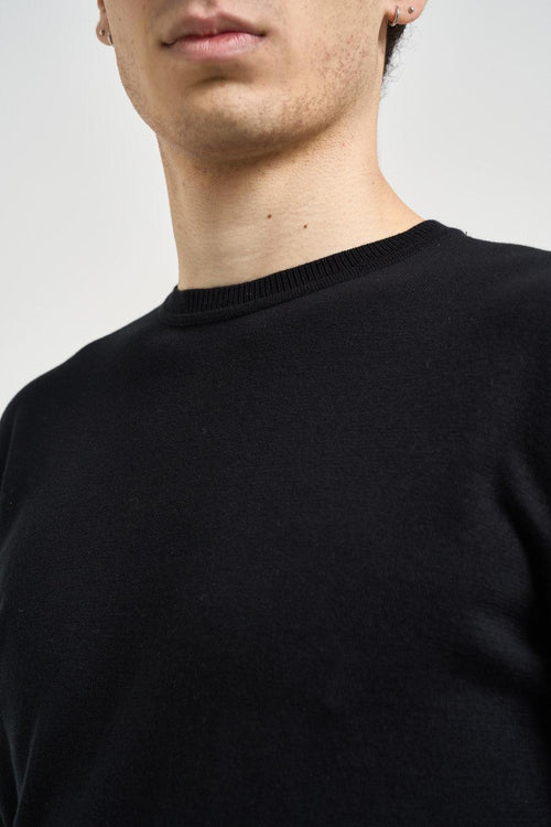 Maglia uomo girocollo nera - 2