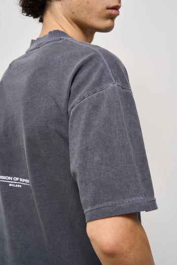 T-shirt uomo girocollo grigia - 6