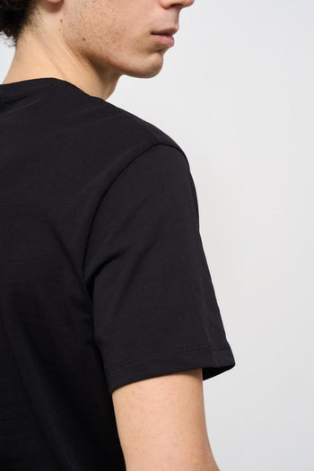 T-shirt uomo girocollo nera - 5