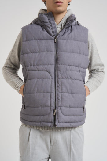 Gilet uomo trapuntato grigio - 3
