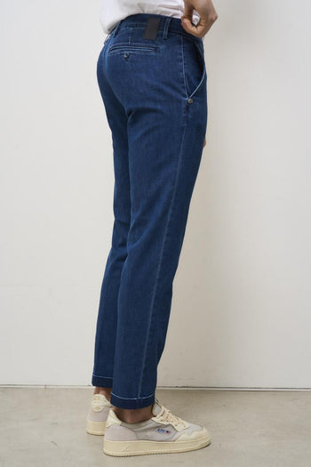Skinny women's jeans in dark denim - 5
