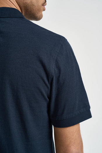 Polo uomo manica corta blu - 4