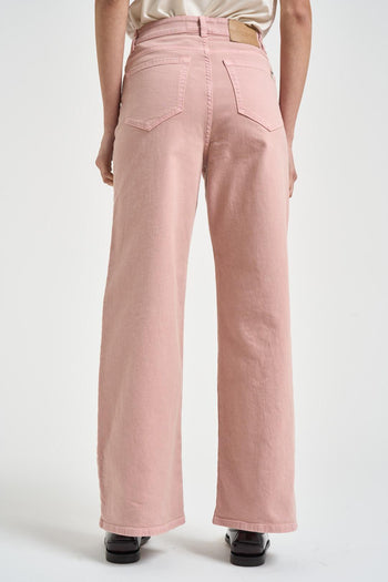 Jeans donna rosa wide-leg - 4