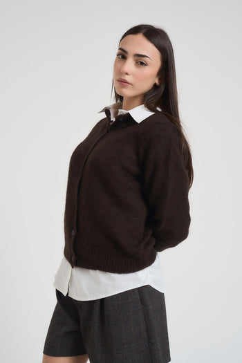 Cardigan donna testa di moro - 3