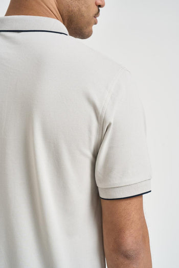 Polo uomo grigio chiaro - 4