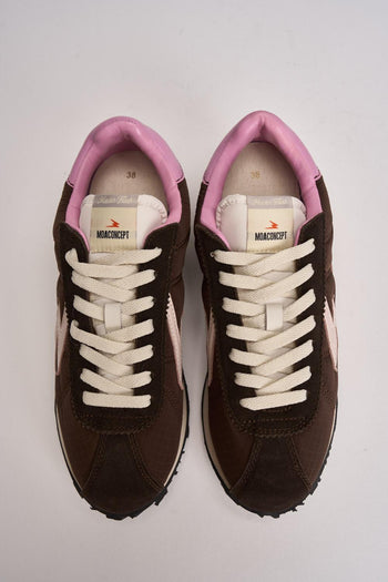 Sneakers donna marrone e rosa - 3