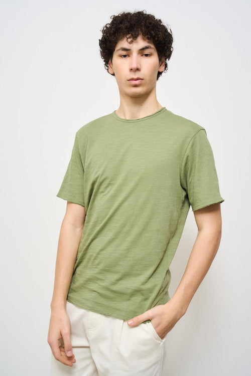 T-shirt uomo girocollo verde - 2