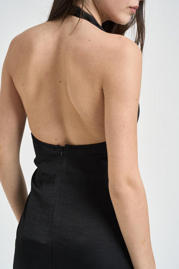 Abito donna lungo nero - 5