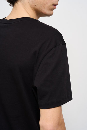 T-shirt uomo girocollo nera - 5