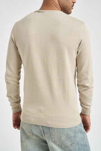 Maglia uomo girocollo beige - 3