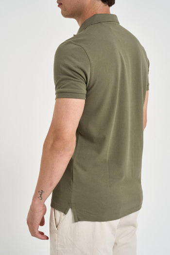 Polo uomo verde militare - 5