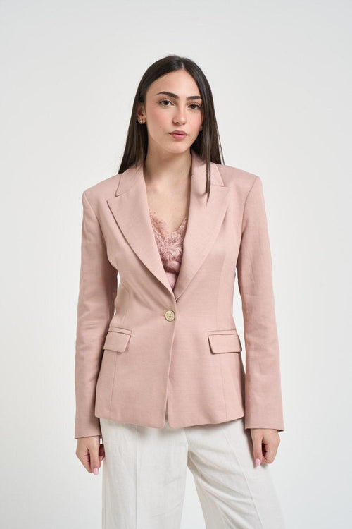 Giacca donna monopetto rosa