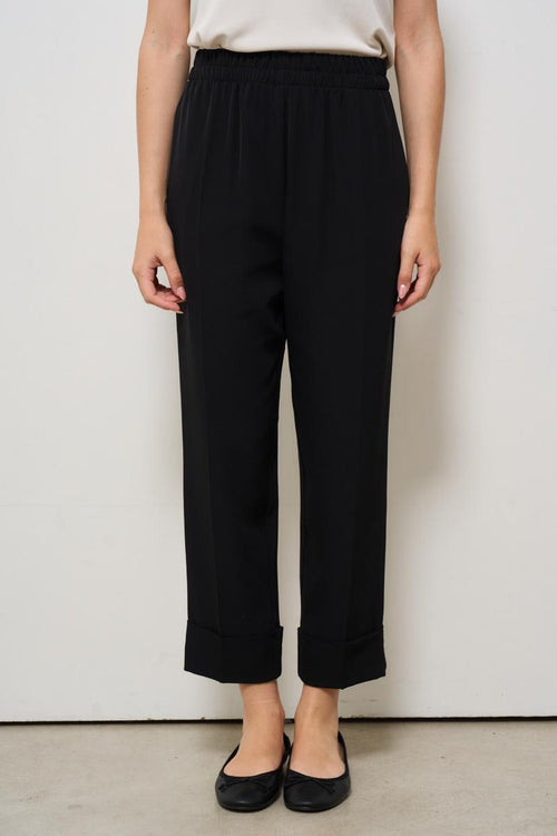 Pantalone donna regular nero