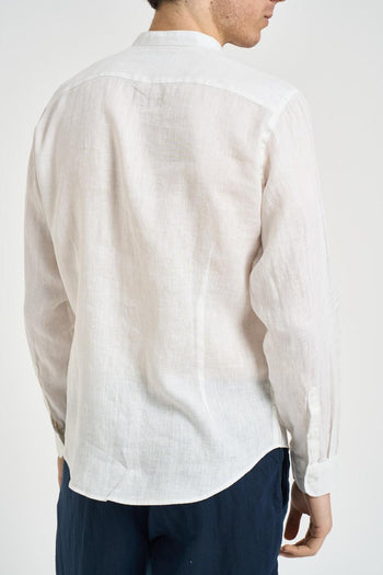 Camicia uomo in lino bianca - 4