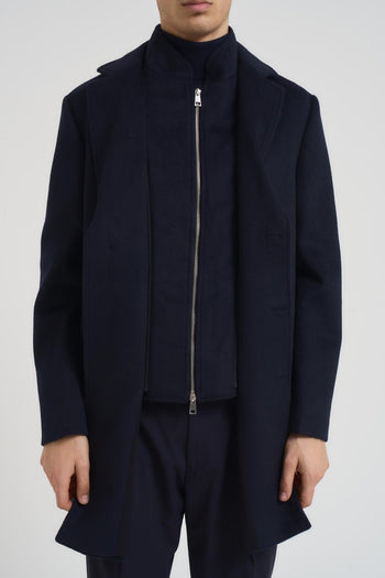 Cappotto uomo midi blu notte - 7