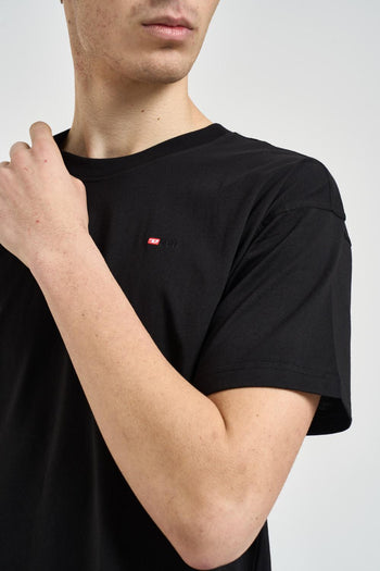 T-shirt uomo girocollo nera - 3