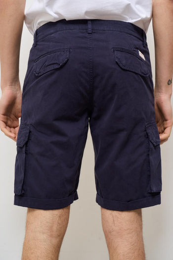 Bermuda uomo cargo blu - 4