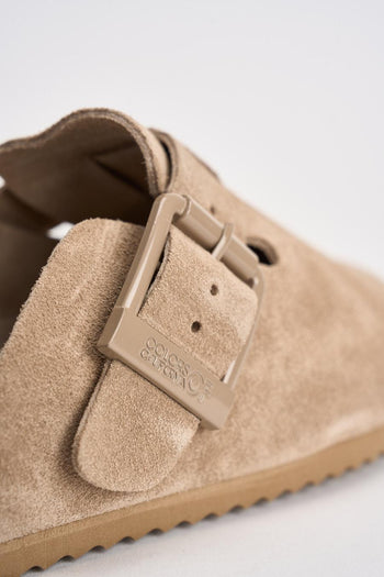 Sabot donna in suede beige - 9