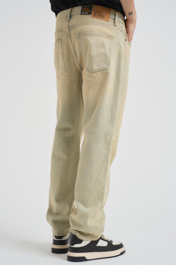 Jeans uomo in denim beige - 5