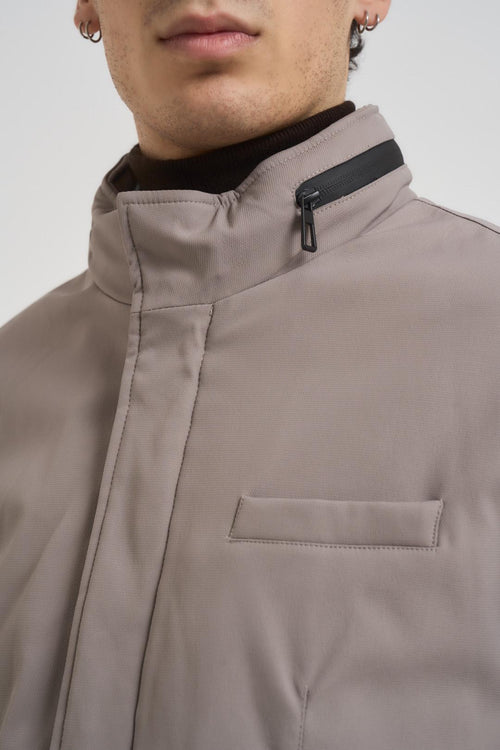 Giubbotto trench uomo grigio chiaro - 2