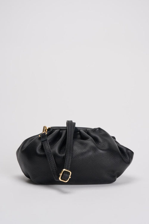 Borsa donna in pelle martellata nera - 2