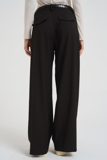 Pantalone donna a palazzo nero - 3