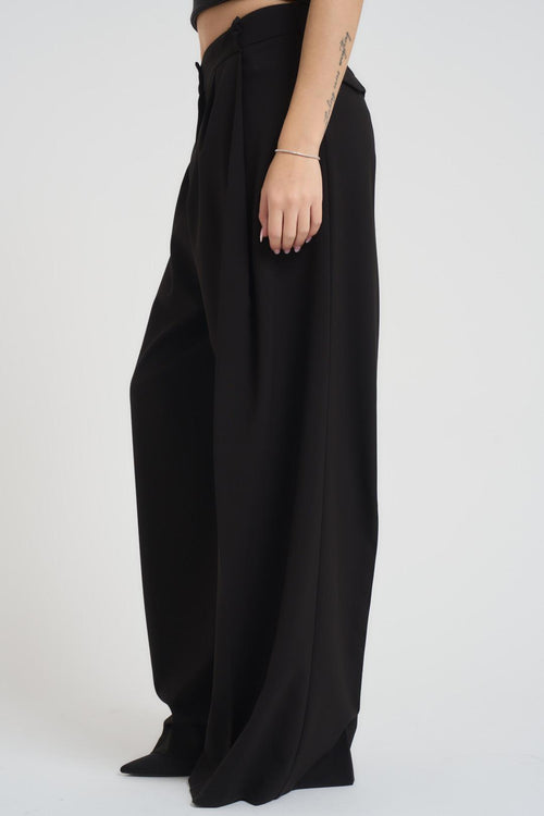 Pantalone donna a palazzo nero - 2