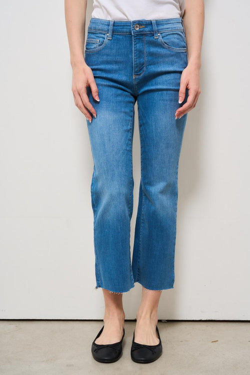 Jeans donna skinny in denim medio