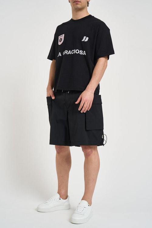 T-shirt uomo girocollo nera