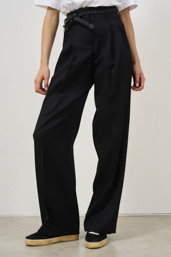 Pantalone donna in gabardine di lana - 3
