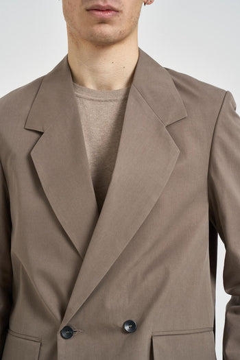 Giacca uomo doppiopetto fango - 4