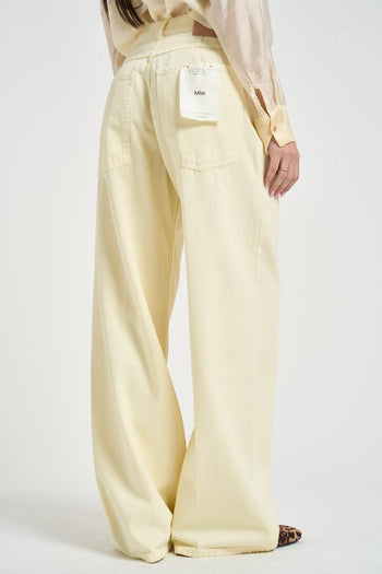 Jeans donna Mia in denim giallo - 5