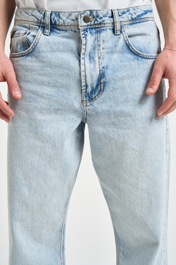 Jeans uomo regular in denim chiaro - 4