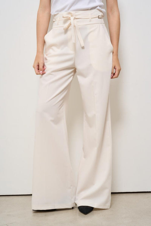 Pantalone donna a palazzo burro