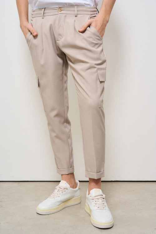 Pantalone uomo regular beige - 2