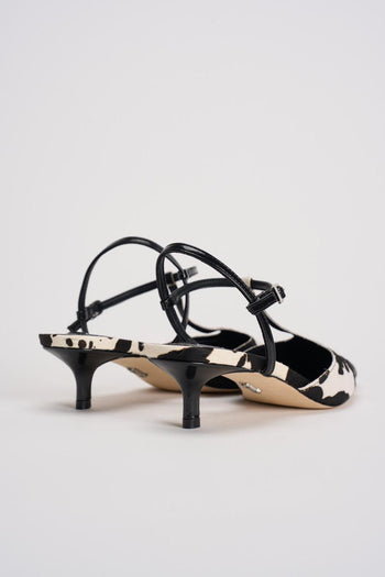 Slingback donna in cavallino muccato - 5